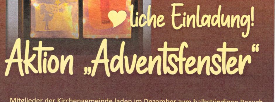 Aktion Adventsfenster