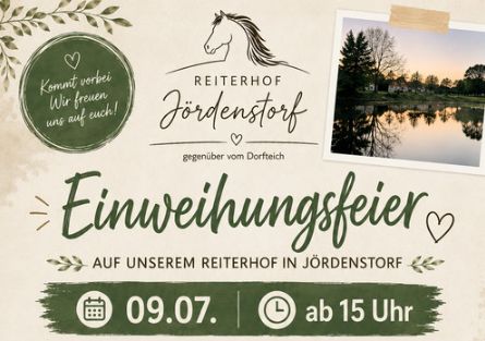 Einweihungsfeier Reiterhof Jördenstorf