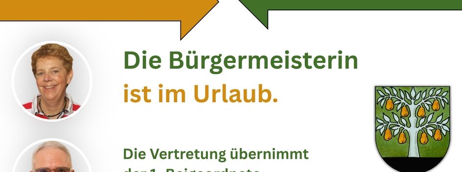 Urlaub der Bürgermeisterin