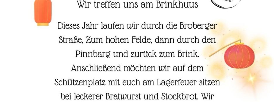 Jährliches Laterne laufen in Kranenburg 