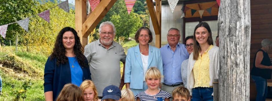 Einweihung des Vordachs am Naturkindergarten