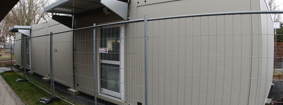 "Villa Container" der Kita Eifelstraße geliefert und aufgebaut