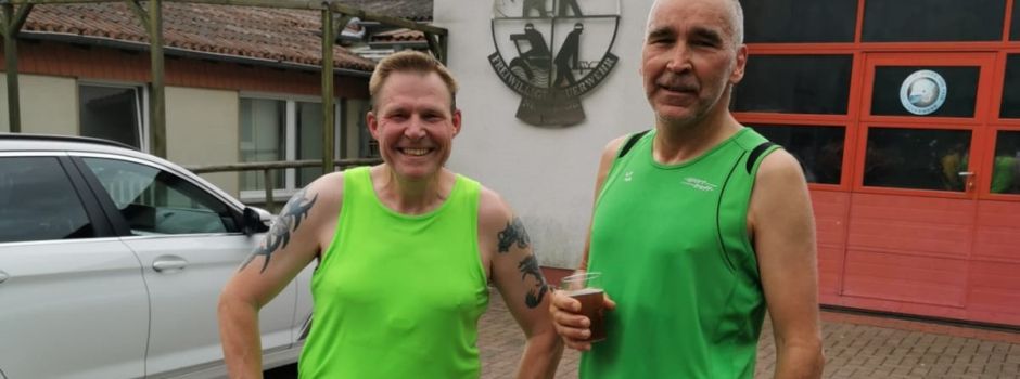 Bachmann und Fischbach beim 16. Gobertlauf