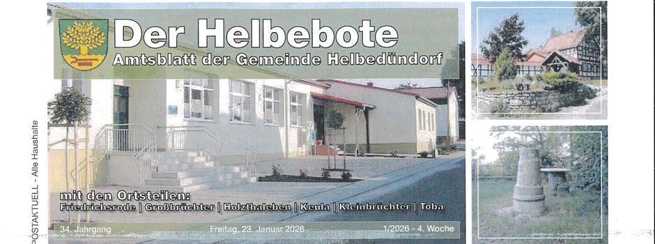 Amtsblatt 1-2026 vom 23.01.2026 ist online