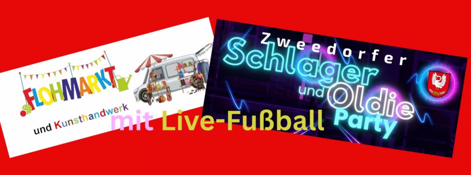 20.Juni: Ein Gemeindetag für Euch - Flohmarkt, Schlagerparty, Live-Fußball