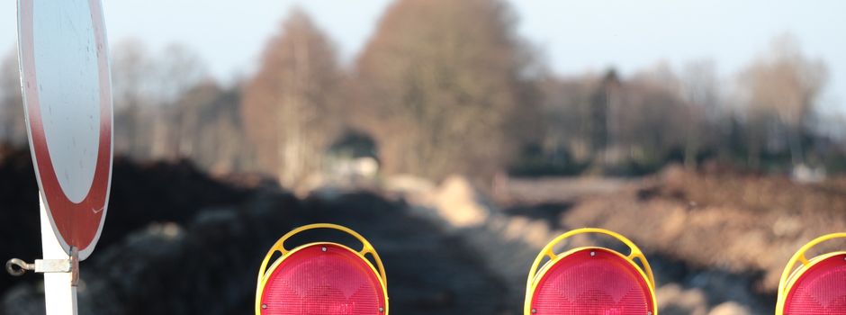 Bauarbeiten auf der Buchenstraße