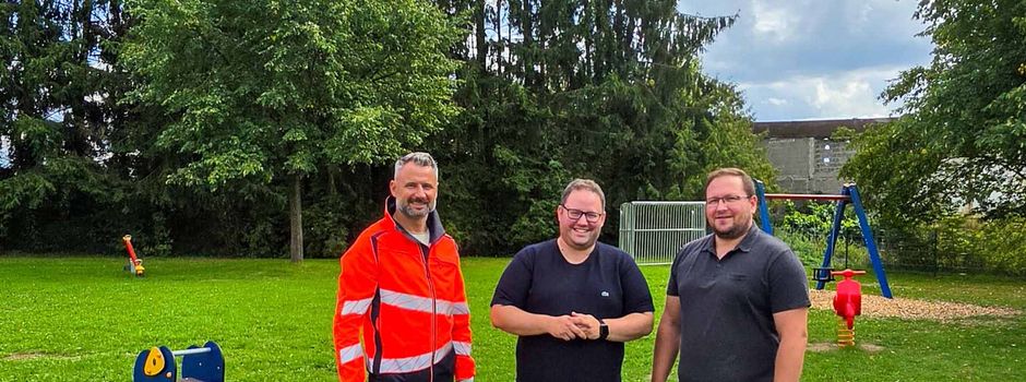 Neue Spielgeräte auf dem Spielplatz in Queckborn