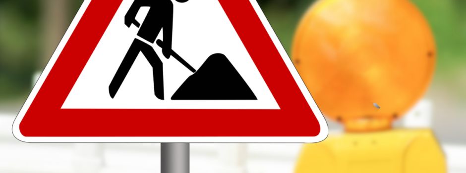 Bauarbeiten in der Ortschaft Söhre