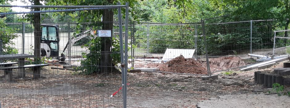 Maßnahmen am Spielplatz an der Seestraße dauern noch an