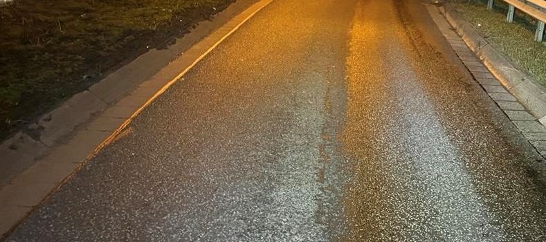 Lkw aus Worms hinterlässt 70 Kilometer lange Säurespur