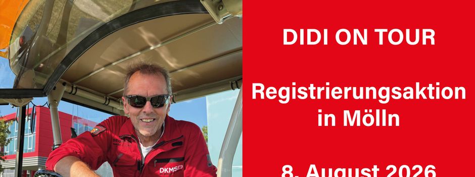 08.08.2026: Hoffnung auf Rädern: DKMS-Bauwagentour macht Station in Mölln