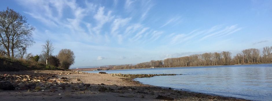 Kampfmittel-Sondierung am Rhein in Mainz-Laubenheim