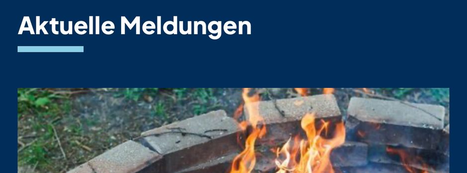 Einschränkungen aufgrund der Waldbrandgefahr