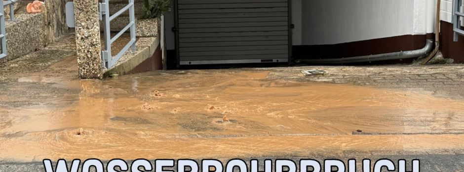 Update: Wasserrohrbruch in der Marienburger Straße – Versorgung wiederhergestellt
