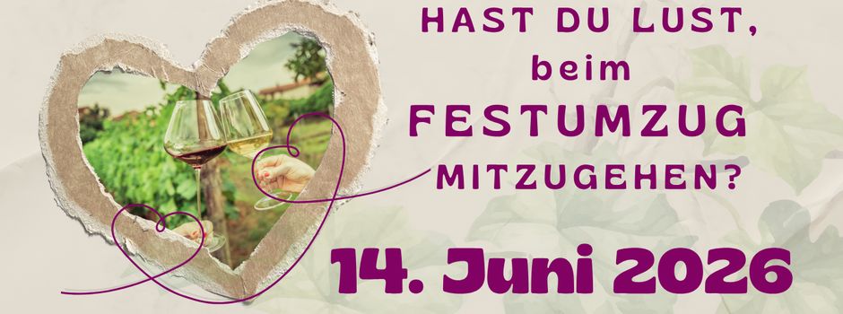 Mitlaufen beim Festumzug 