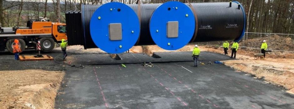 Hochbehälterbau in Speckswinkel schreitet voran