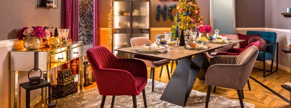 Weihnachtliche Wohnideen in der Christmas Glamour Trendkoje