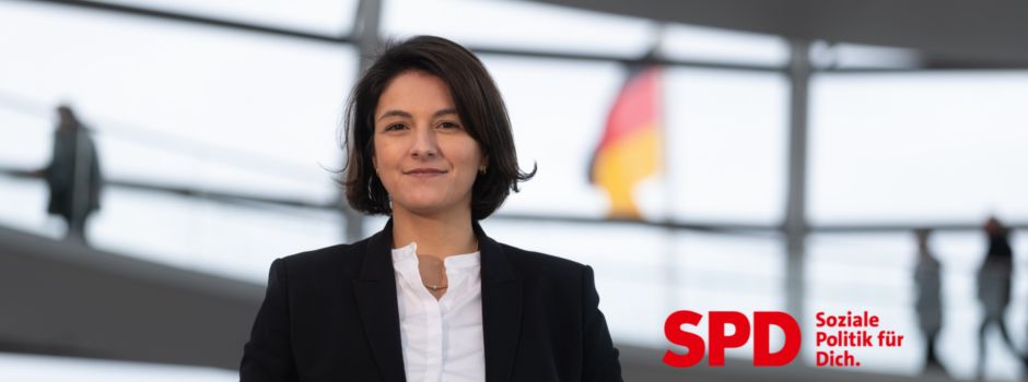 Wahlwerbung: Elvan Korkmaz-Emre: Heute kümmern. Morgen sicher leben