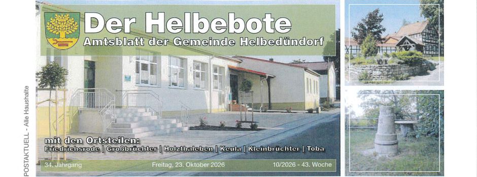Amtsblatt 10-2026 vom 23.10.2026 ist online        