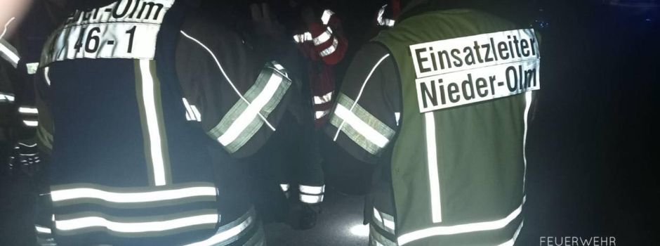 Zugunfall bei Saulheim: Zusammenstoß mit Reh löst Großeinsatz aus