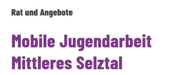 Programm MOJA - Osterferien, Abenteuerfreizeit July. Jugendräume im Selztal