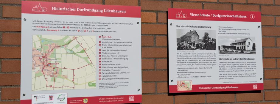 HEUTE entdecken: Historischer Dorfrundgang durch Udenhausen - Einladung zur Eröffnung heute um 12.30 Uhr.