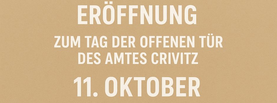 Ausstellungseröffnung & Tag der offenen Tür des Amtes Crivitz