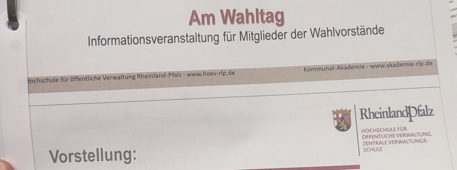 Vorbereitung auf die Bundestagswahl