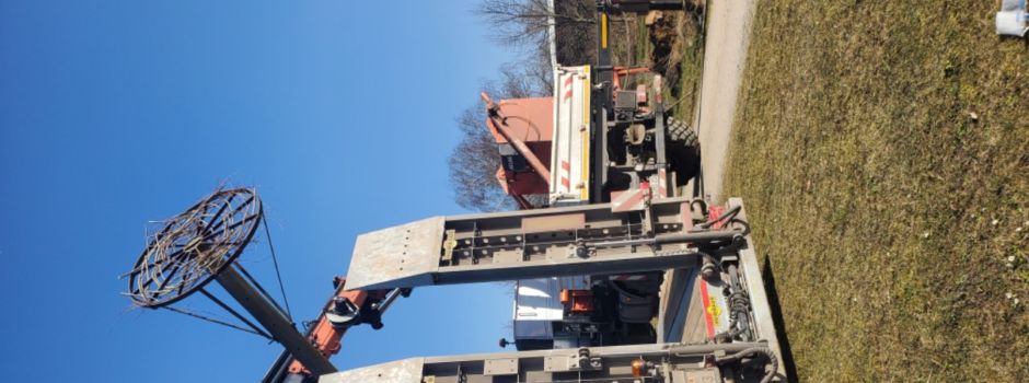 Umsetzung unseres Storchenhorstes