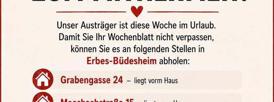 Wochenblatt zum Mitnehmen