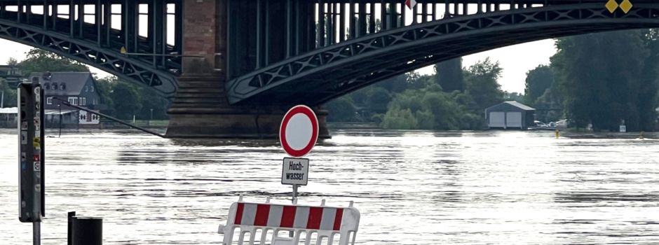 Hochwasser am Rhein: So ist die aktuelle Lage in Wiesbaden