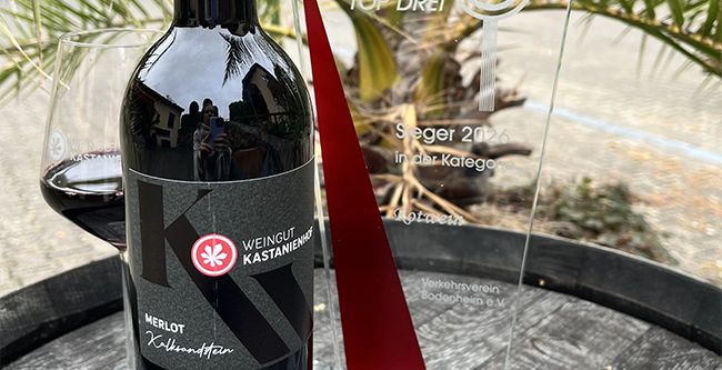 Verbraucher küren ihren Favoriten: Auszeichnung für Bodenheimer Merlot