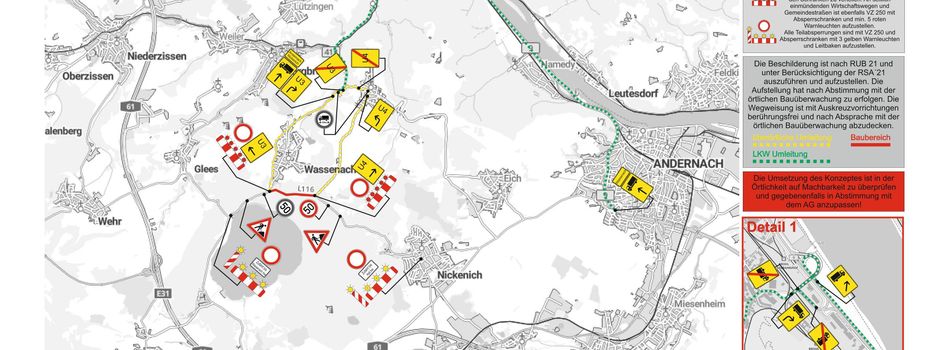 Vollsperrung L113 Waldfrieden bis Abzweig Kell