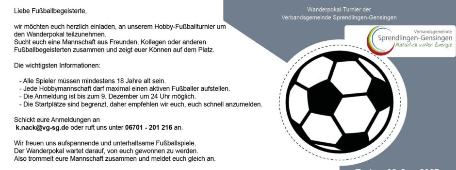 Hobbymannschaften gesucht!