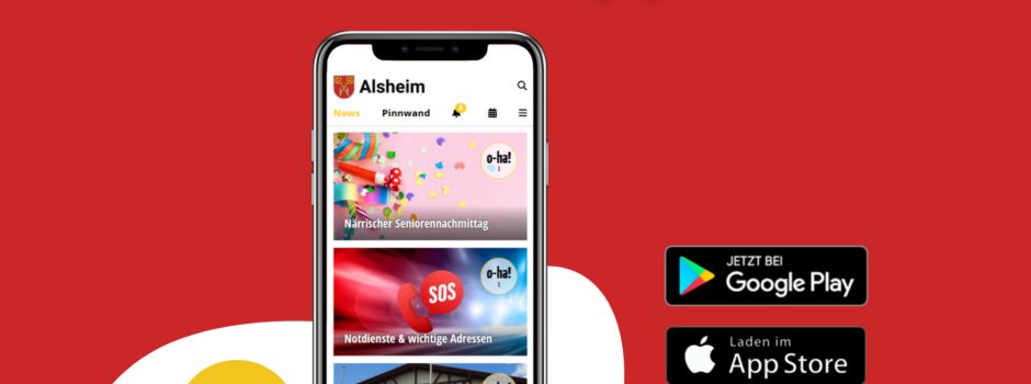 Funktionen der Alsheim-App kurz und knapp erklärt