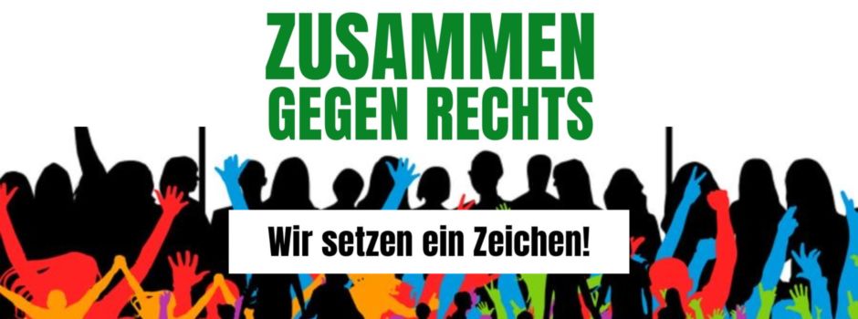 Wir setzen ein Zeichen in den sozialen Netzwerken: Zusammen gegen Rechts!