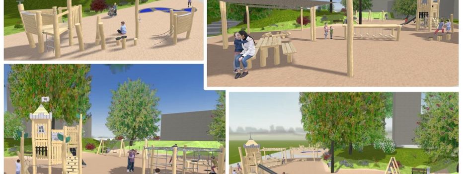 In der Ortsmitte entstehen schon bald drei neue Spielbereiche