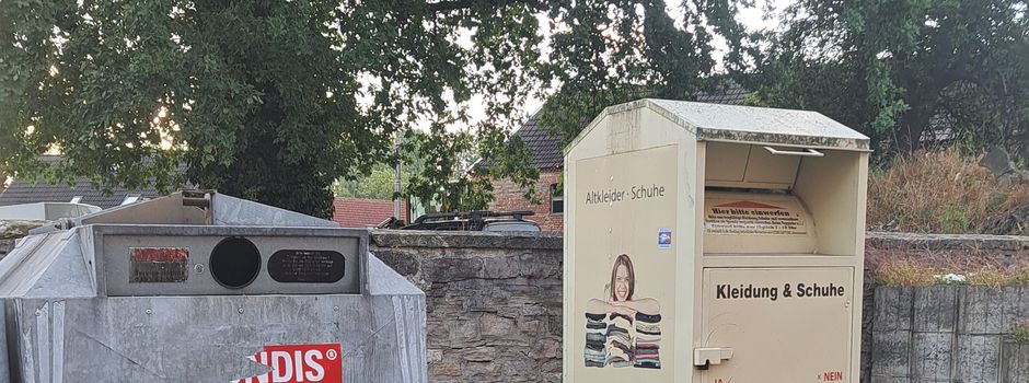 Abbau der Altkleidercontainer in der Gemeinde