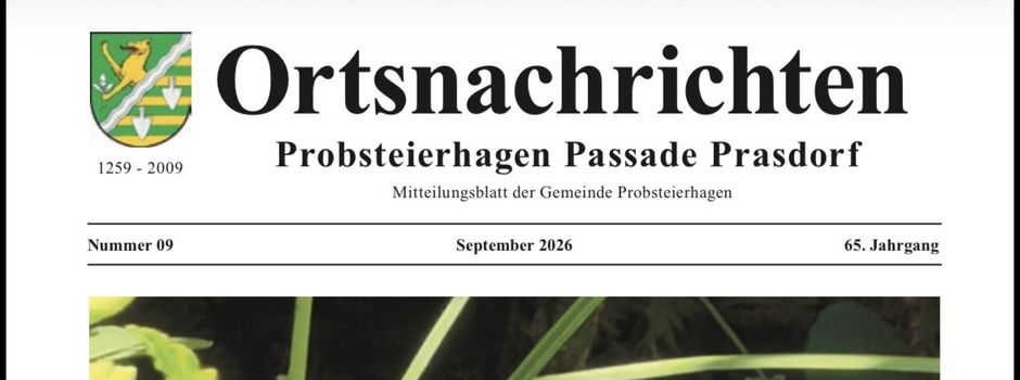 Ortsnachrichten September 2026