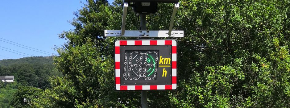 Neue Geschwindigkeitsanzeige