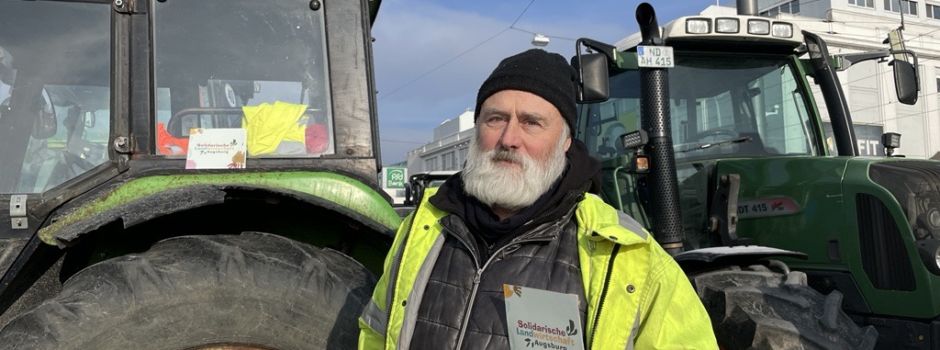 „Alles läuft in die falsche Richtung“ – Interview am Tag des Bauernprotests in Augsburg