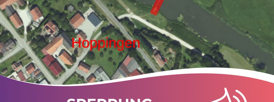 Sperrung Wörnitzsteg Hoppingen