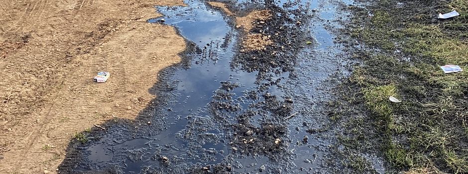 Illegale Entsorgung von Altöl in der Gemarkung von Ober-Olm