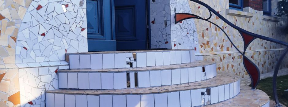 Einblick ins Mosaik-und Atelierhaus