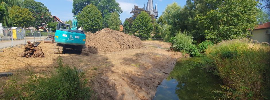 Renaturierung des Gewässers "Die Wiera" im Bereich des Bürgerparks (II. Bauabschnitt) im Stadtgebiet von Neustadt (Hessen) 