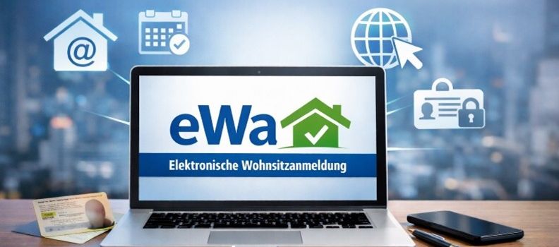Wohnsitz online anmelden – mit eWA! 