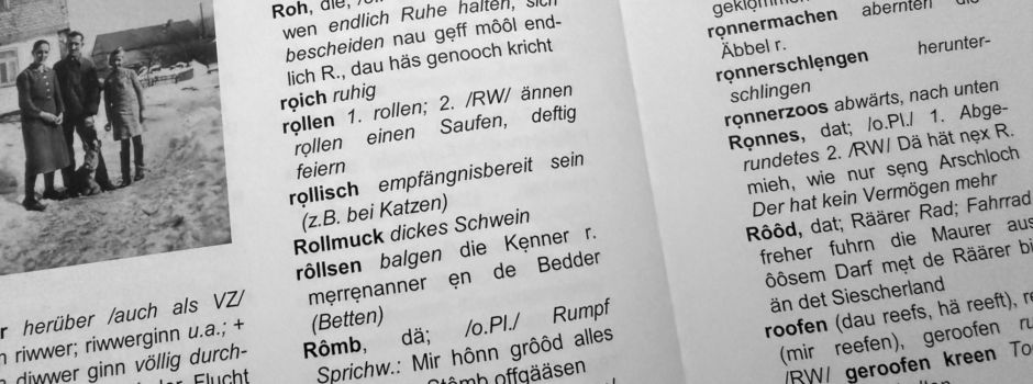 „Stänebächer platt“ Buchstabe R