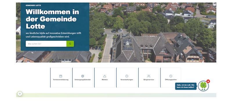 Neue Internetseite der Gemeinde Lotte ist online