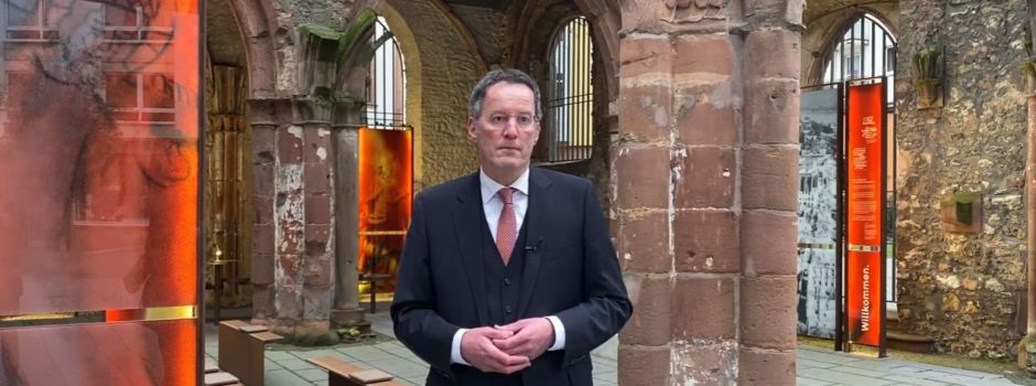 Videobotschaft: OB Ebling gedenkt Opfern des Bombenangriffs auf Mainz