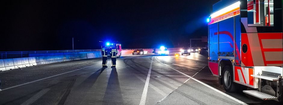 A643 bei Mainz: Motorradfahrer schwer verletzt